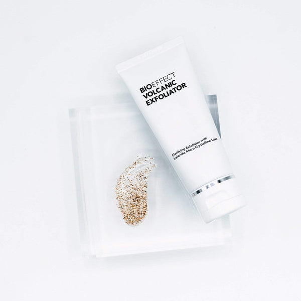 Clarifying BIOEFFECT Volcanic Exfoliator with Crystalline Lava to Smooth Your Skin